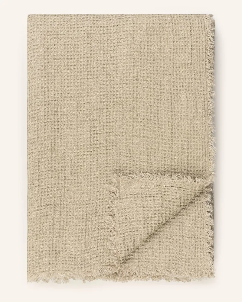 Zoeppritz Leinen-Plaid HONEYBEE Beige