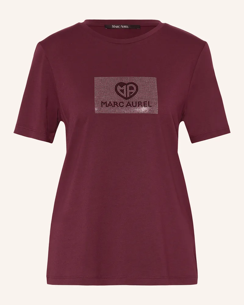 MARC AUREL T-Shirt Dunkelrot