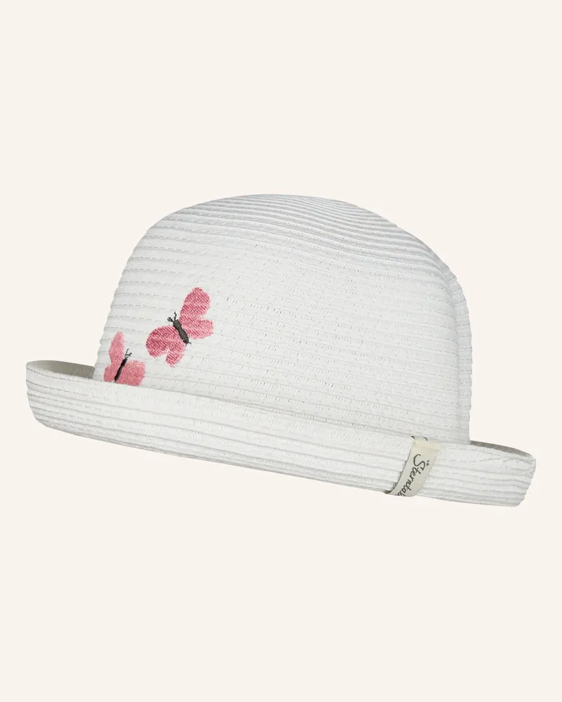 Sterntaler Strohhut Schmetterling weiss Weiss
