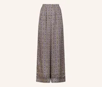 Hose Aus Seidensatin Jara silber