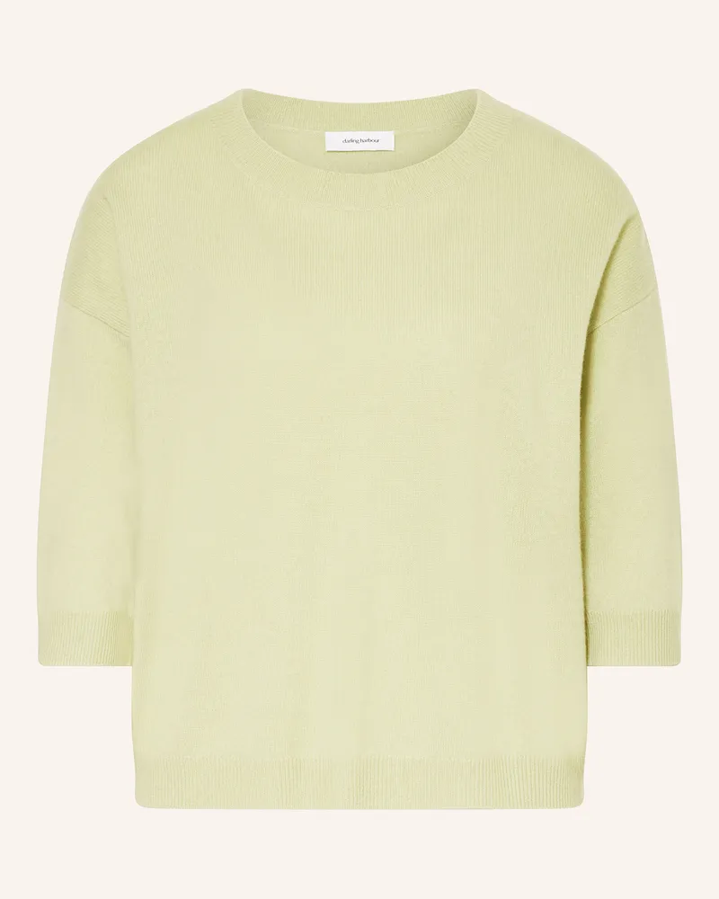Darling Harbour Cashmere-Pullover mit 3/4-Arm Lindgrün