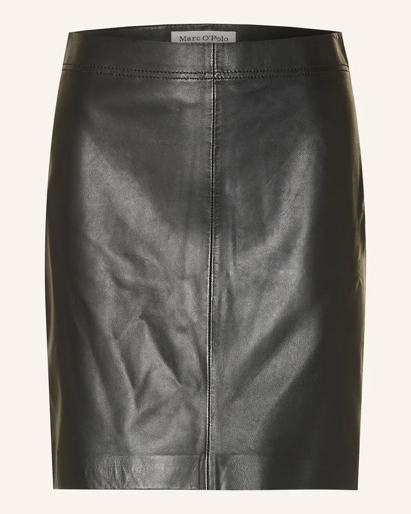 Marc O'Polo Lederrock schwarz Schwarz