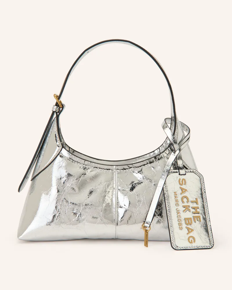 Marc Jacobs Handtasche The Small Belted Sack Bag silber Silber