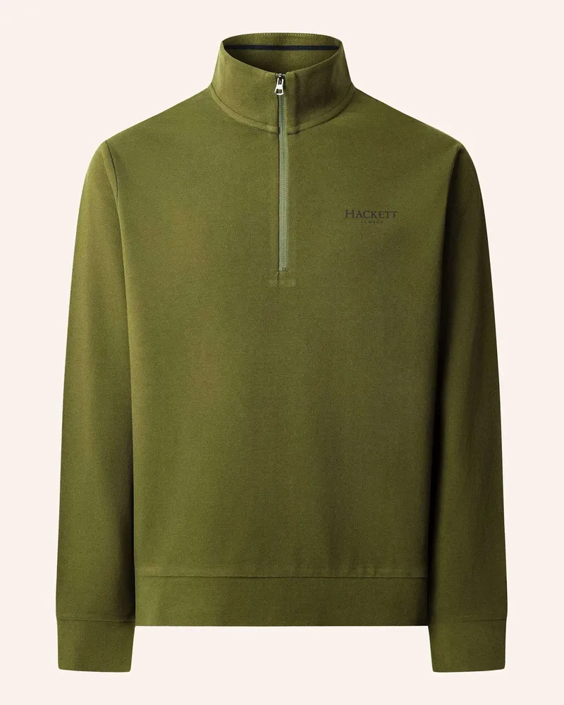 Hackett Sweatshirt HERITAGE ESS PIQUE HZ Grün