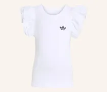 Kurzes Aop Cycling T-Shirt-Set weiss