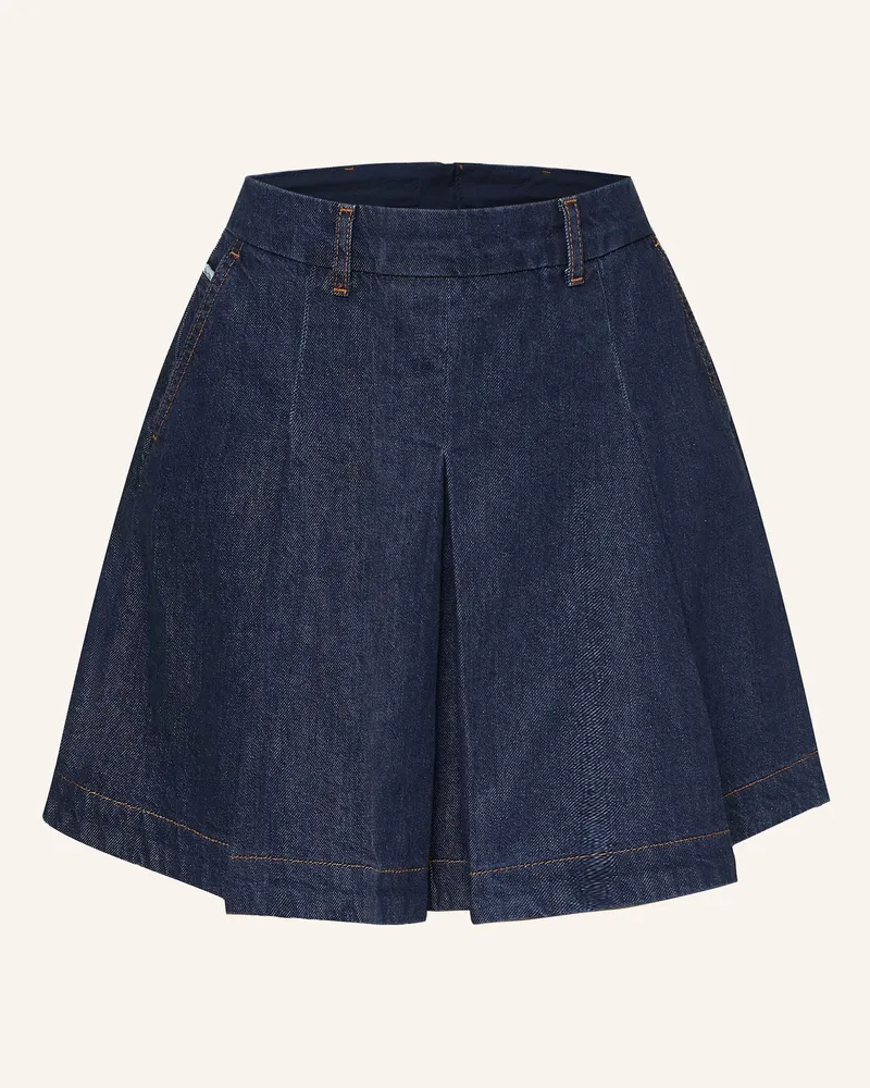 Marc O'Polo Faltenrock blau 4460