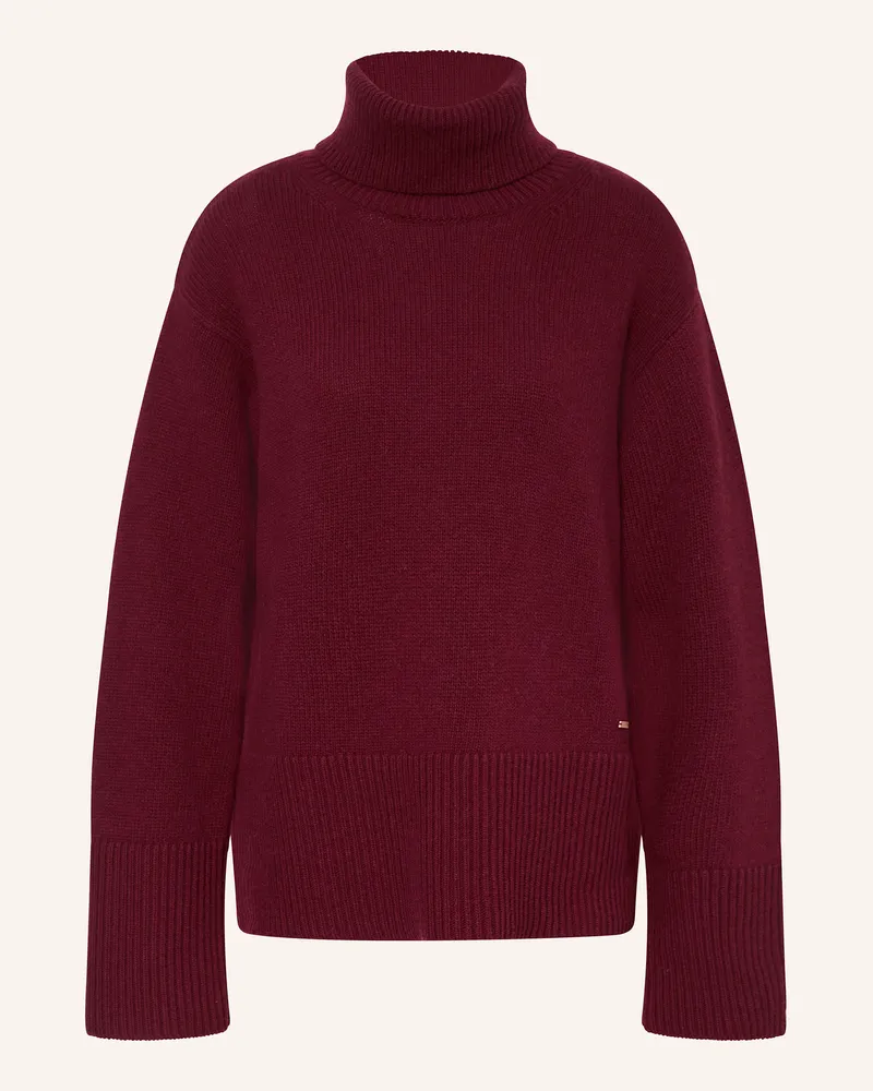 Woolrich Rollkragenpullover Dunkelrot