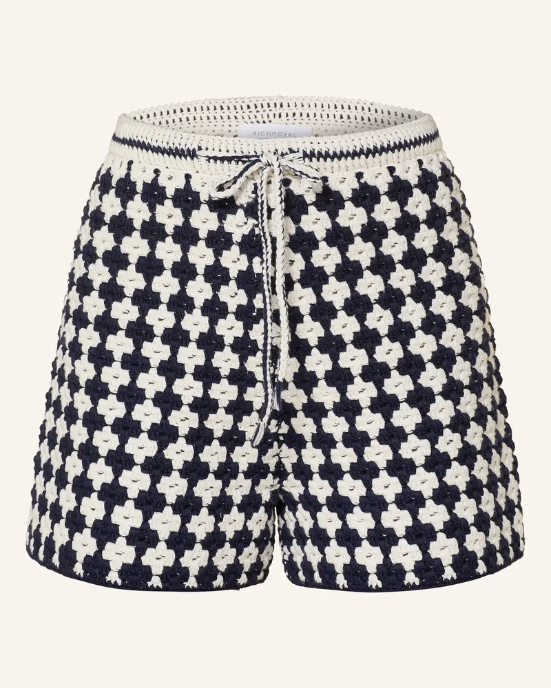 Rich&Royal Häkelshorts blau Dunkelblau