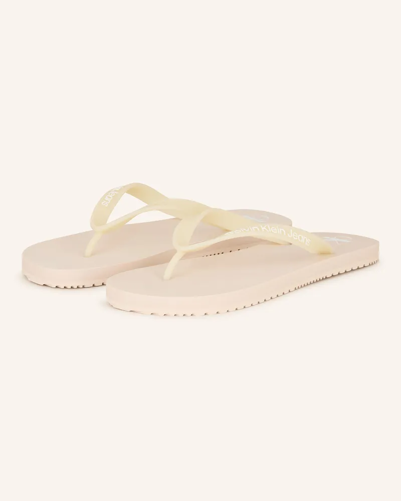 Calvin Klein Zehentrenner Creme