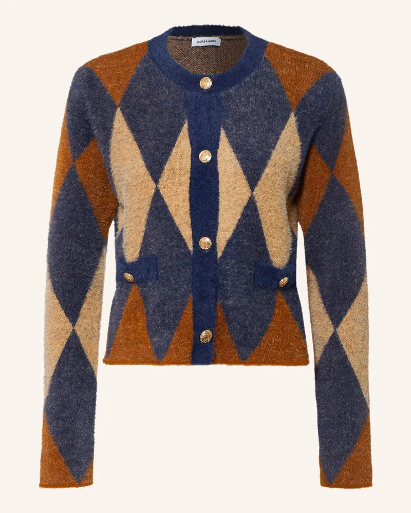 More & More Strickjacke blau Dunkelblau