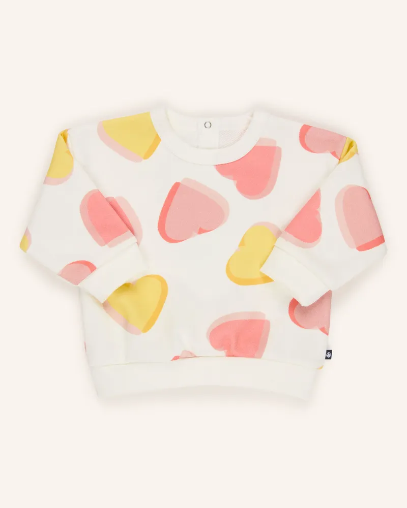 Petit Bateau Sweatshirt weiss Ecru
