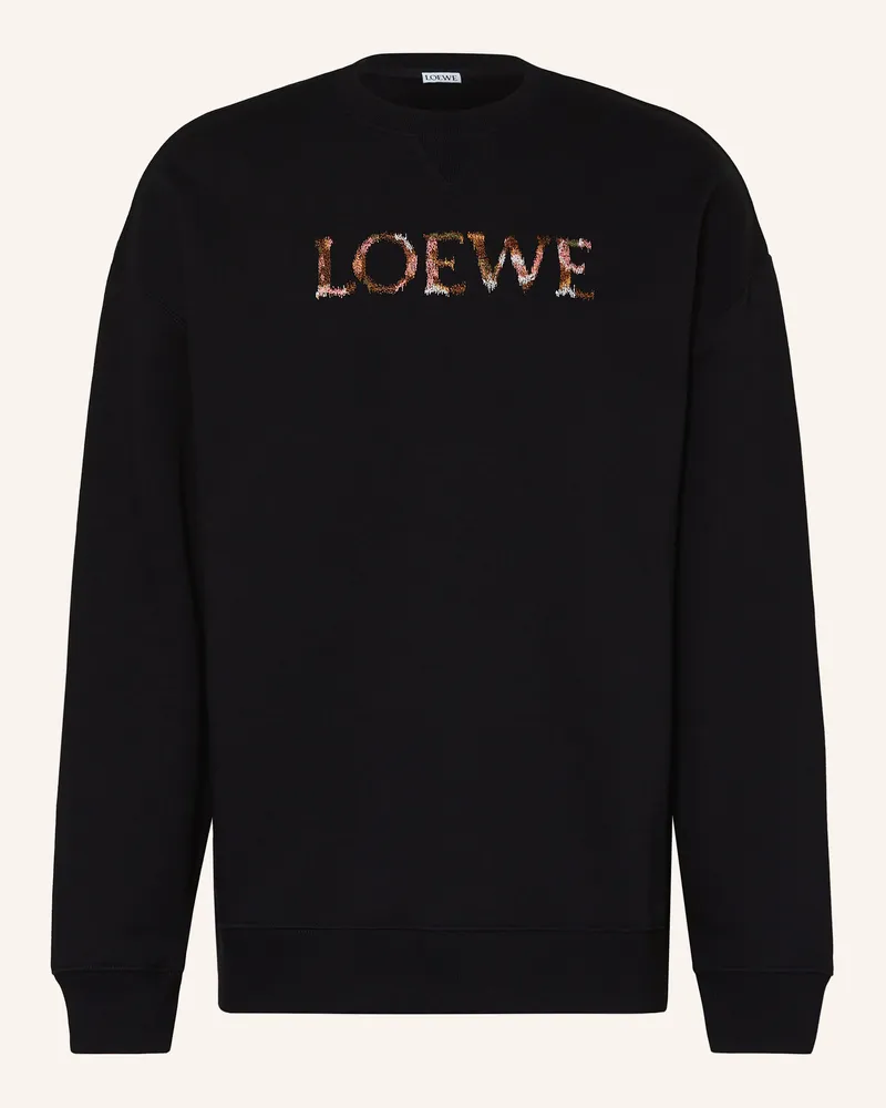 Loewe Sweatshirt schwarz Schwarz