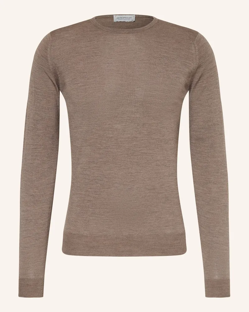 John Smedley Pullover aus Merinowolle Taupe