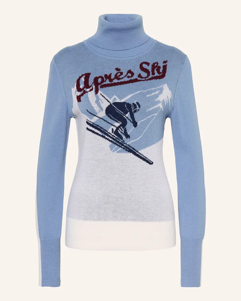 WE NORWEGIANS Rollkragenpullover After Ski Aus Merinowolle blau Hellblau