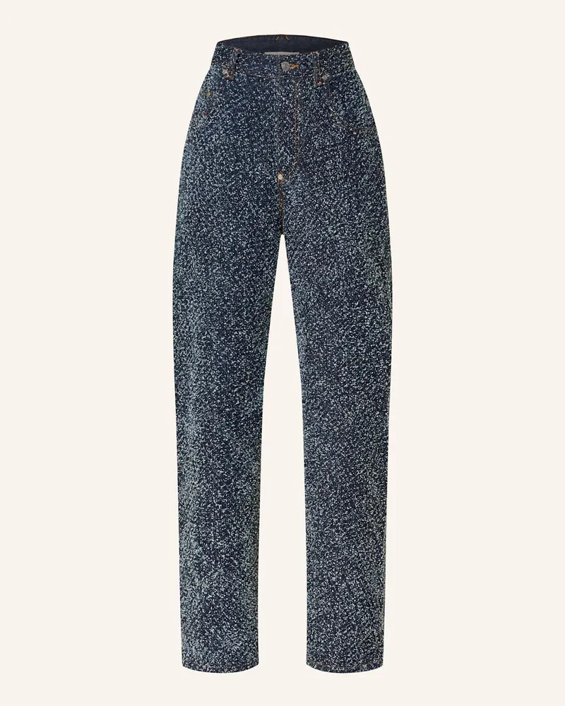 Stella McCartney Bouclé-Hose Blau