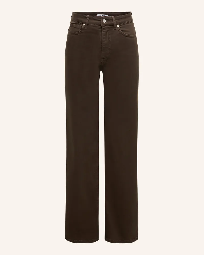 only Wide Leg Jeans braun Dark