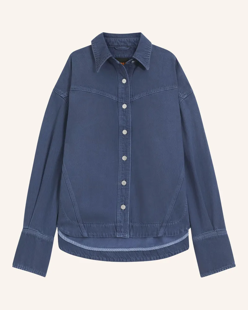 HUGO BOSS Jeansbluse Dunkelblau