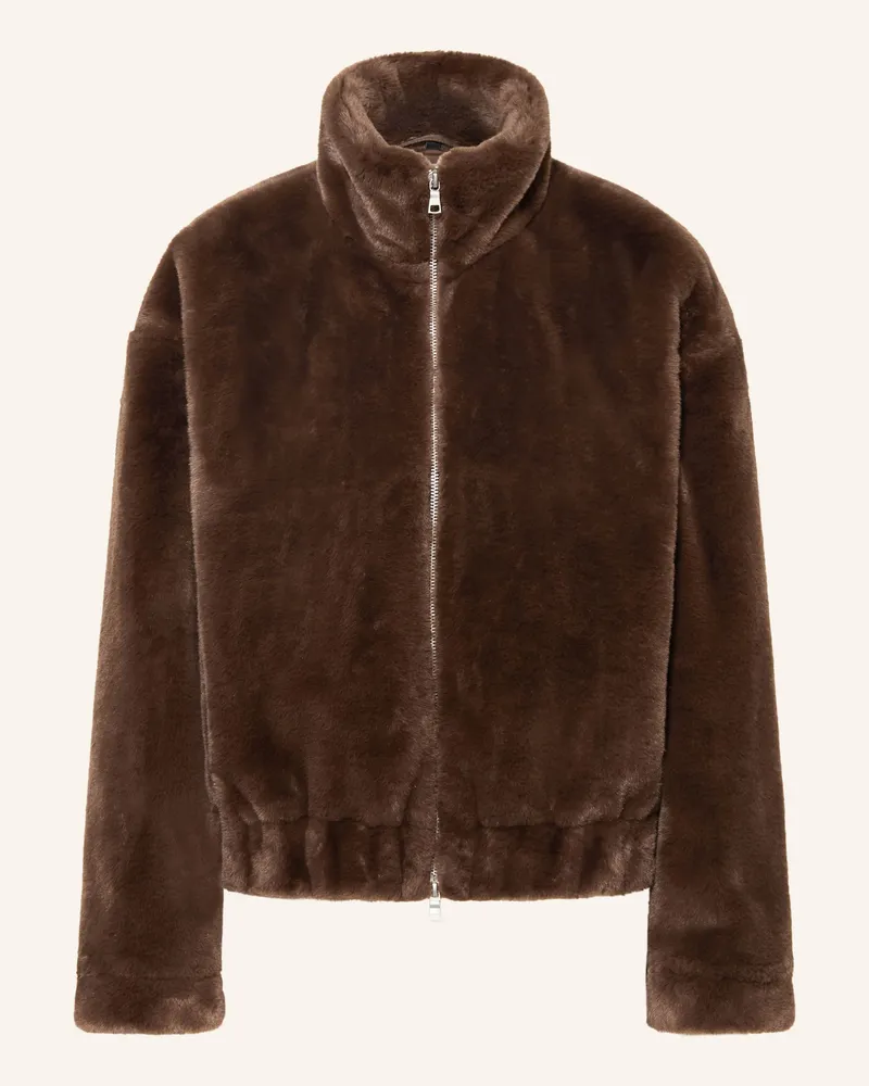 Darling Harbour Kunstfell-Jacke braun Brown