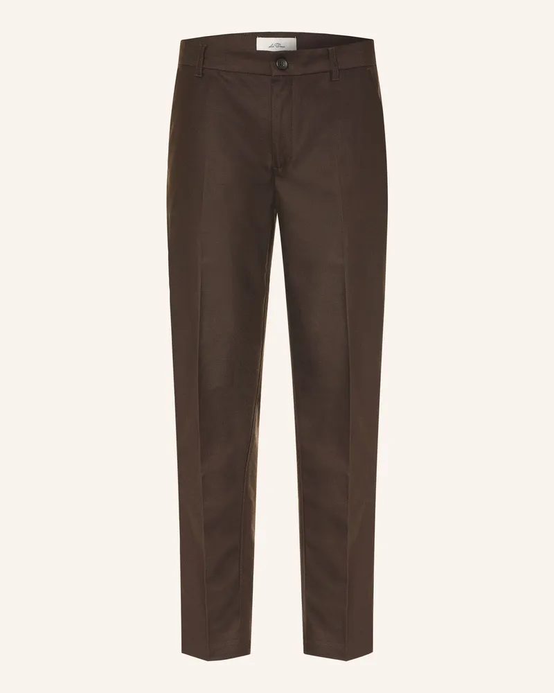 LES DEUX Chino Regular Fit braun Dunkelbraun