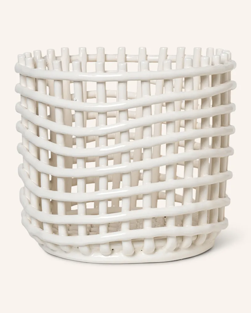 ferm LIVING Korb CERAMIC Creme