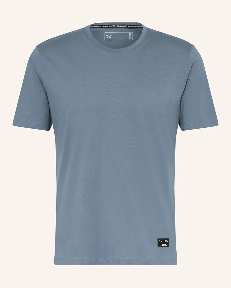 Salewa T-Shirt Eagle blau Blau