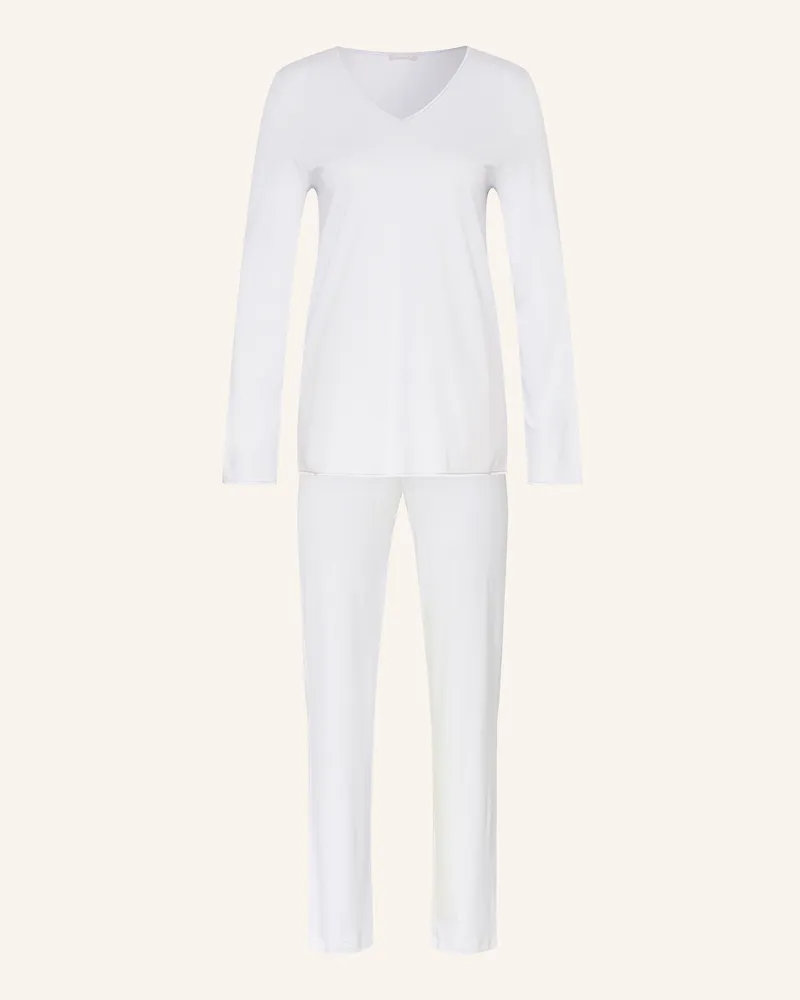 Hanro Schlafanzug COTTON SILK Hellblau