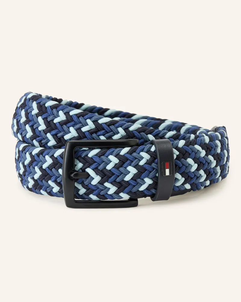 Tommy Hilfiger Flechtgürtel blau Dunkelblau
