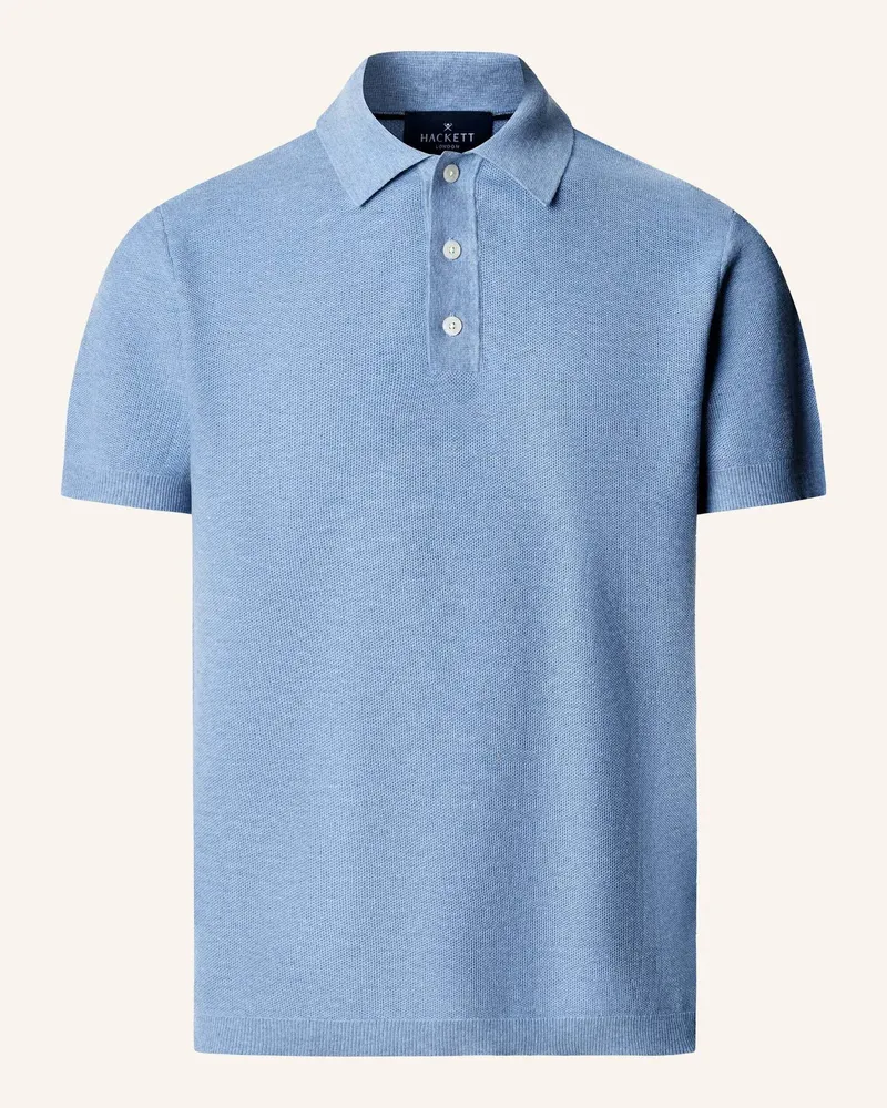 Hackett Poloshirt Honeycomb Ss Polo blau Blau