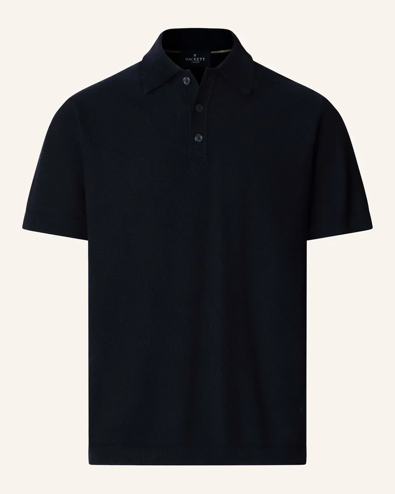Hackett Poloshirt Honeycomb Ss Polo blau Blau
