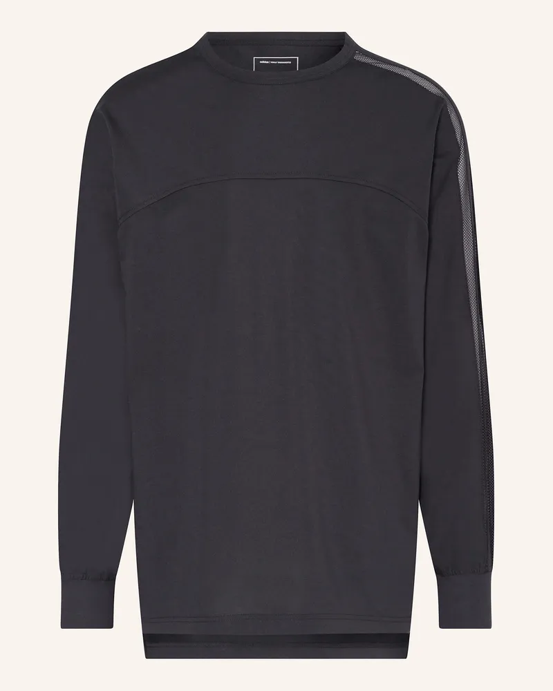 Y-3 Longsleeve Y-3 MESH STRIPES Schwarz
