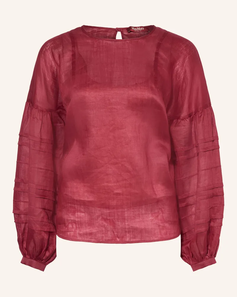 Max Mara Blusenshirt Paese rot Dunkelrot