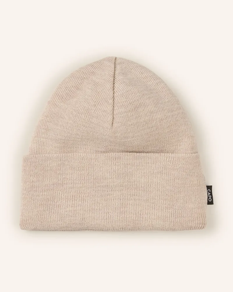 Capo Multifunktionsmütze Aus Merinowolle beige Beige