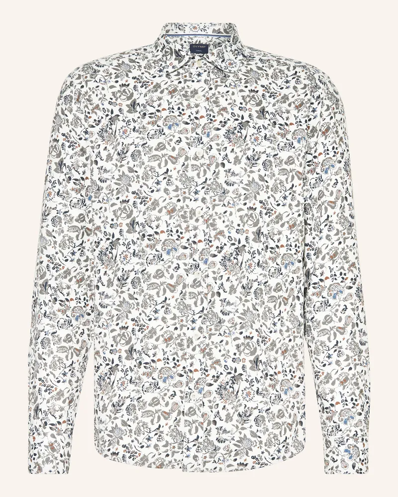 Olymp Hemd Casual Slim Fit weiss Weiss