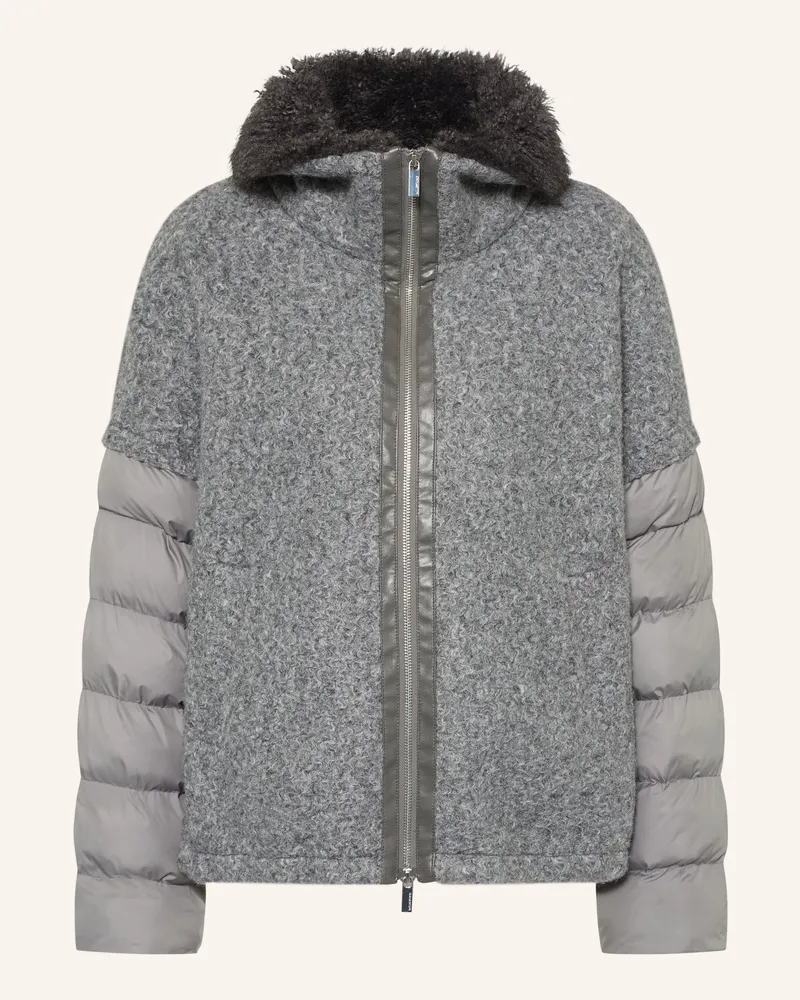 Milestone Jacke Msannie Im Materialmix grau Grau