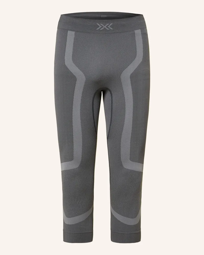 X-Bionic Funktionswäsche-Hose X-Ential Mit Verkürtzer Beinlänge grau Dunkelgrau