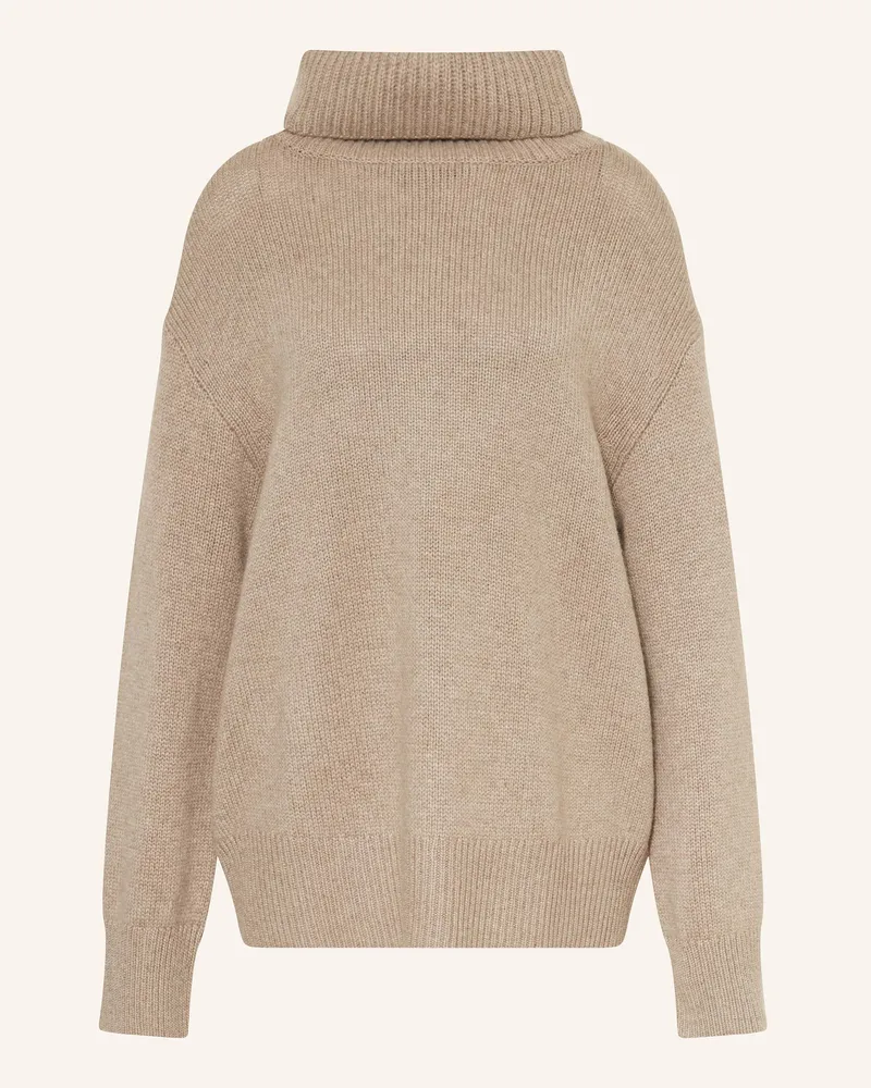 Lisa Yang Rollkragenpullover aus Cashmere Taupe