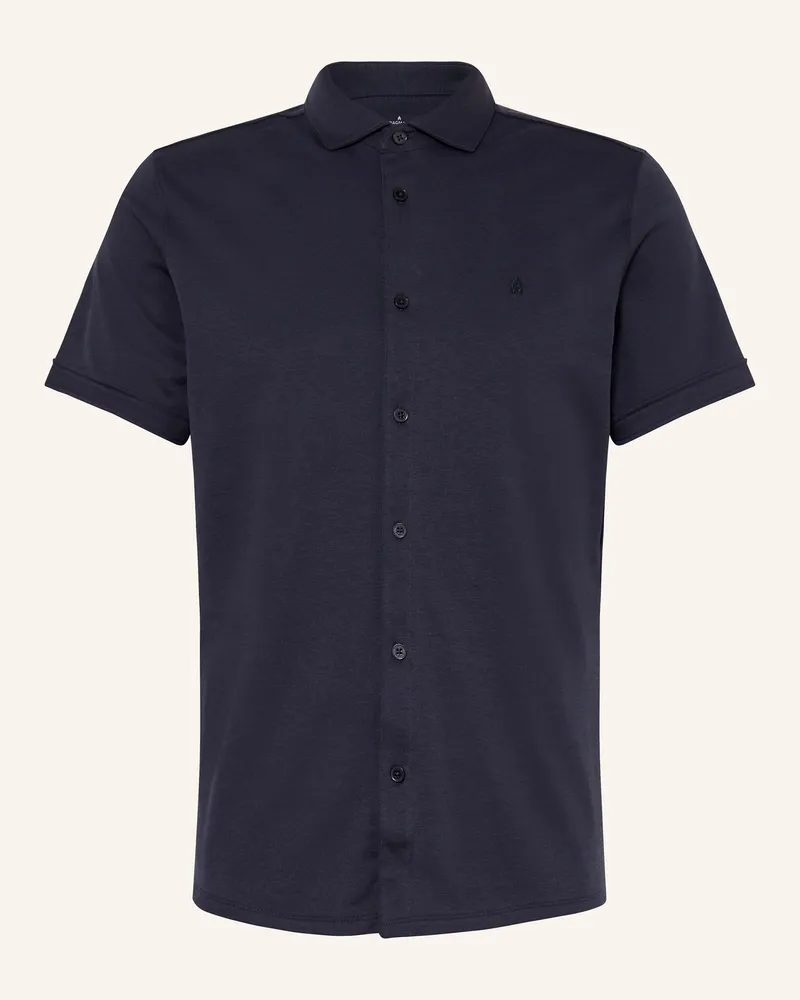Ragman Kurzarm-Hemd Modern Fit Dunkelblau