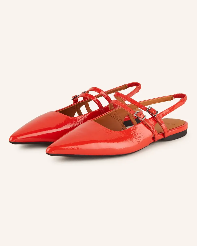 Vagabond Mary-Jane-Ballerinas HERMINE Rot
