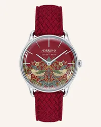 August Berg Armbanduhr Morris & Co Rot