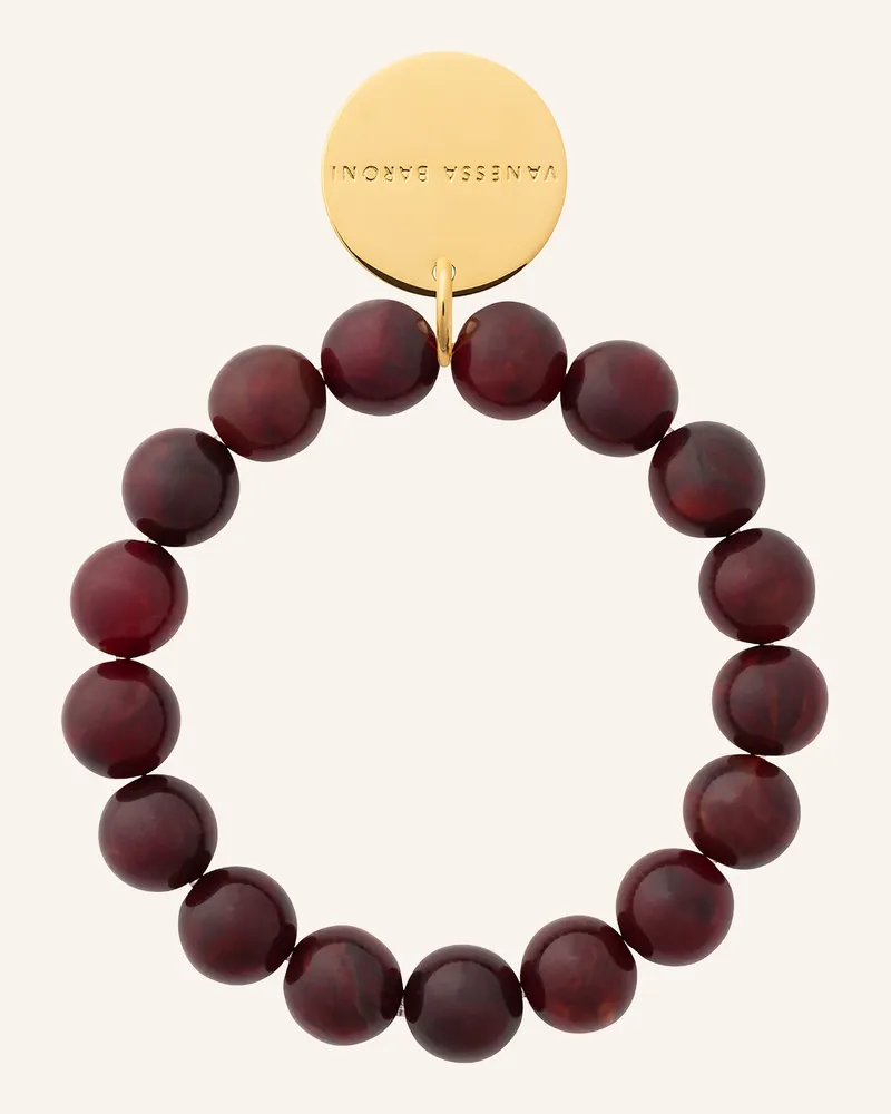 Vanessa Baroni Armband BORDEAUX MARBLE Dunkelrot