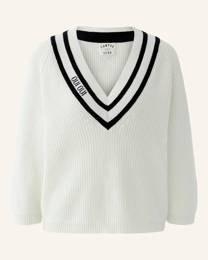 Oui  Pullover weiss Weiss