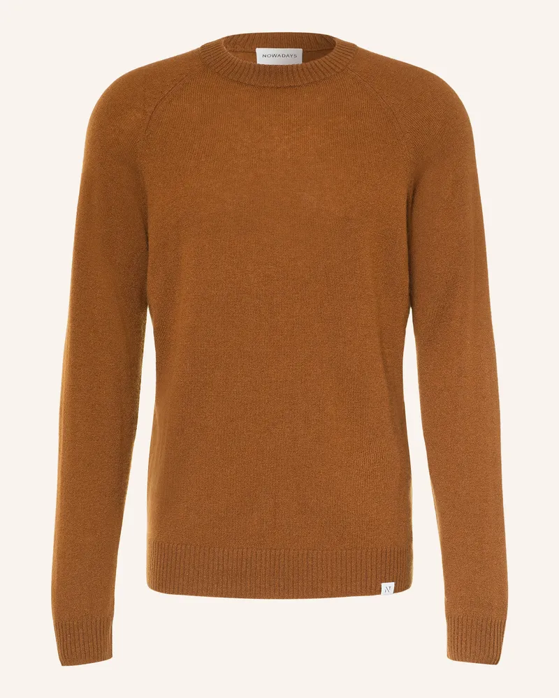 Nowadays Cashmere-Pullover braun Cognac