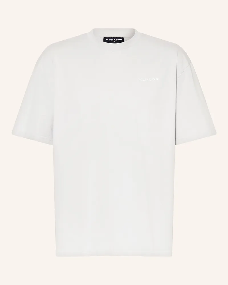 PEGADOR Oversized-Shirt Hellgrau