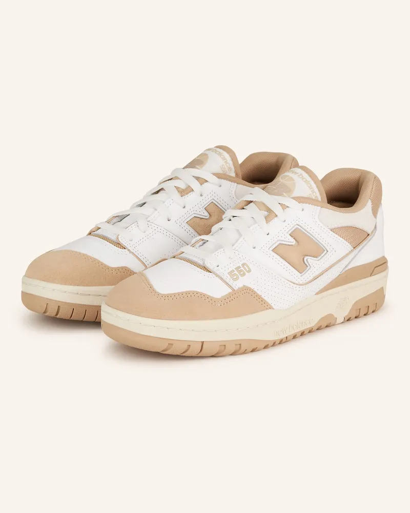 New Balance Sneaker 550 Weiss