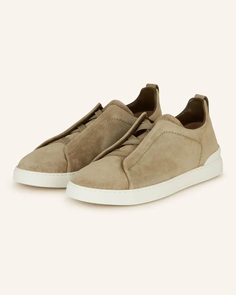 Ermenegildo Zegna Sneaker braun Oliv