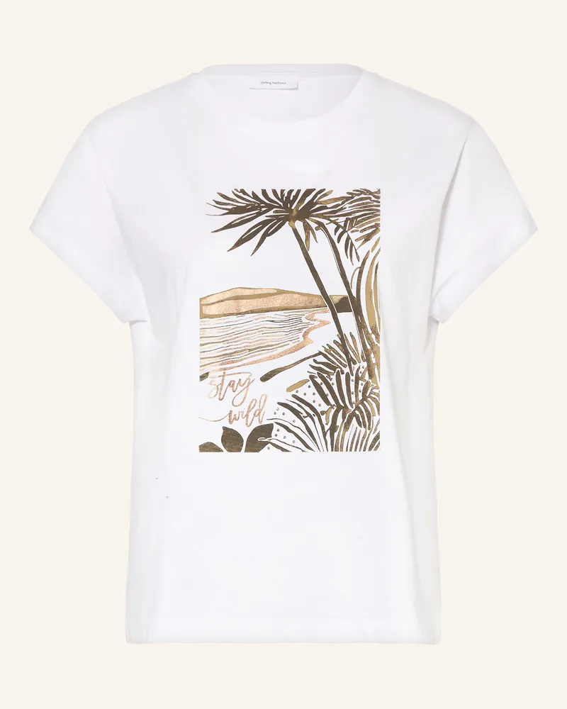 Darling Harbour T-Shirt mit Schmucksteinen Weiss