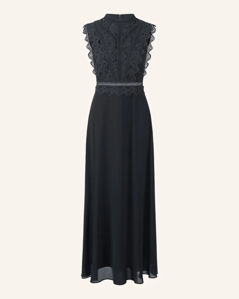 Apart Abendkleid mit Lochspitze Schwarz