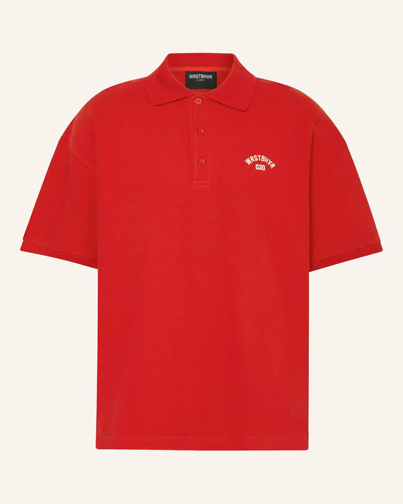 WRSTBHVR Piqué-Poloshirt JARO Wide Fit Rot