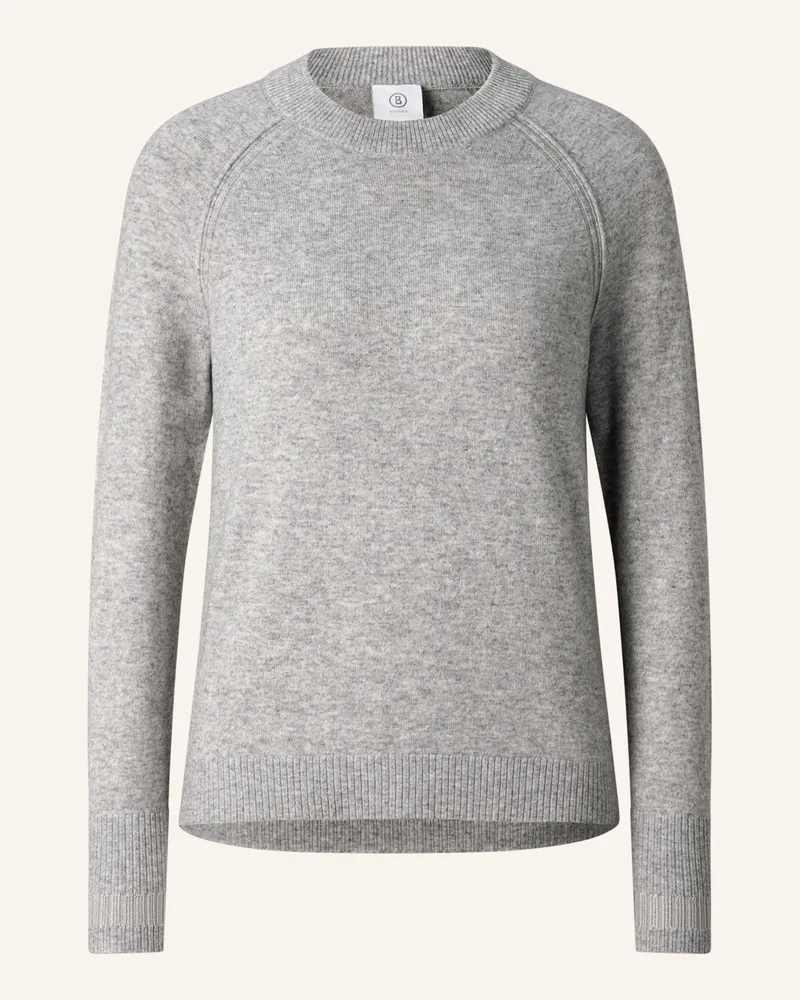 Bogner Schurwoll-Kaschmir-Pullover Vanessa grau Hellgrau