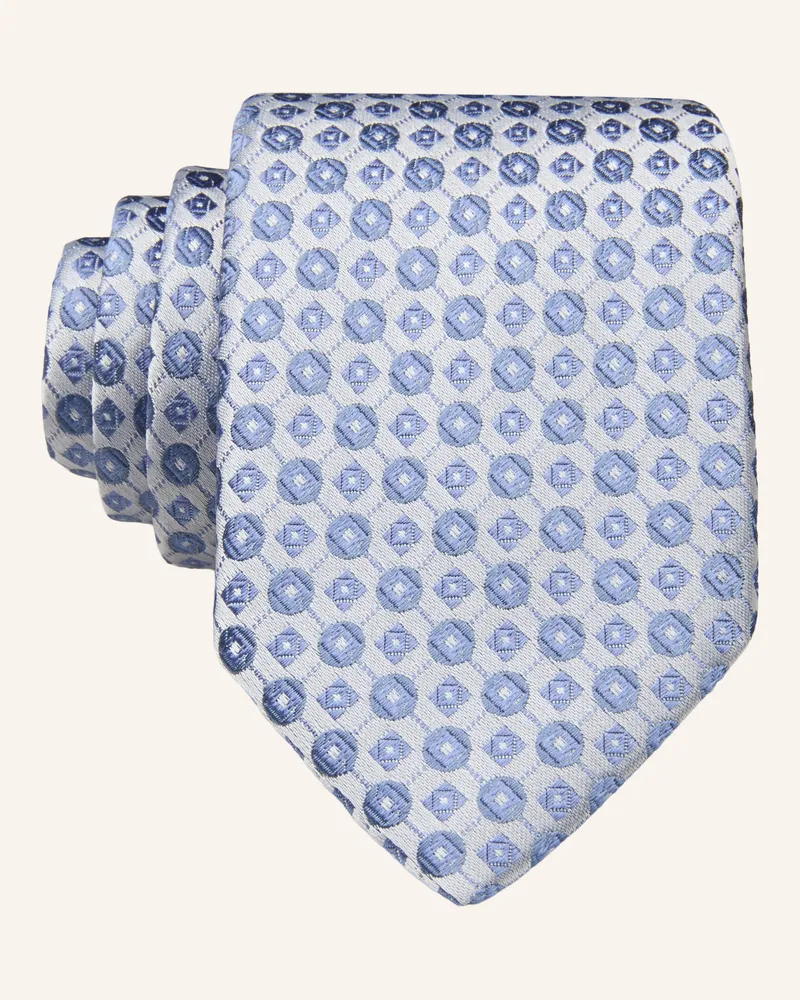 HUGO BOSS Krawatte Mit Seide blau Hellblau